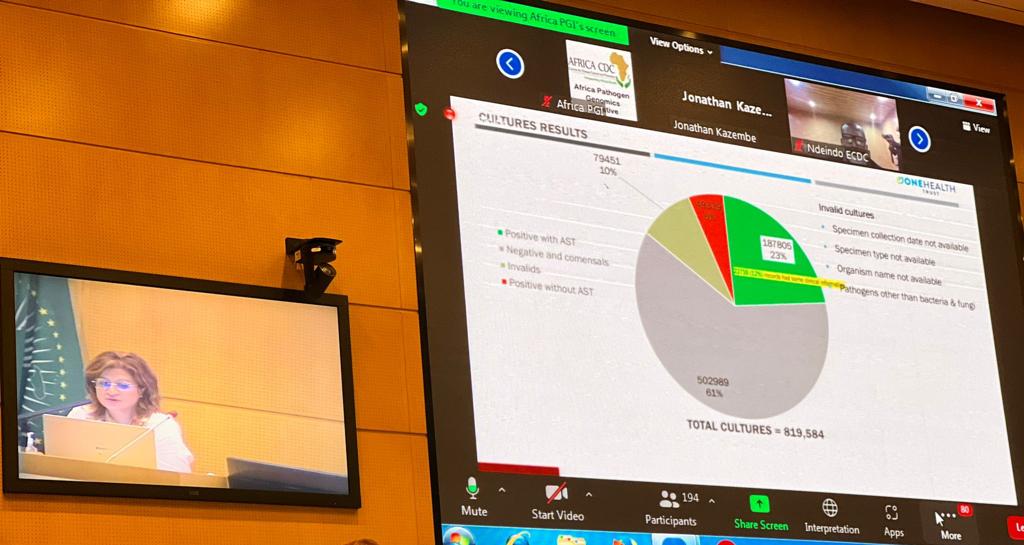 Geeta presenting at the MAAP meeting