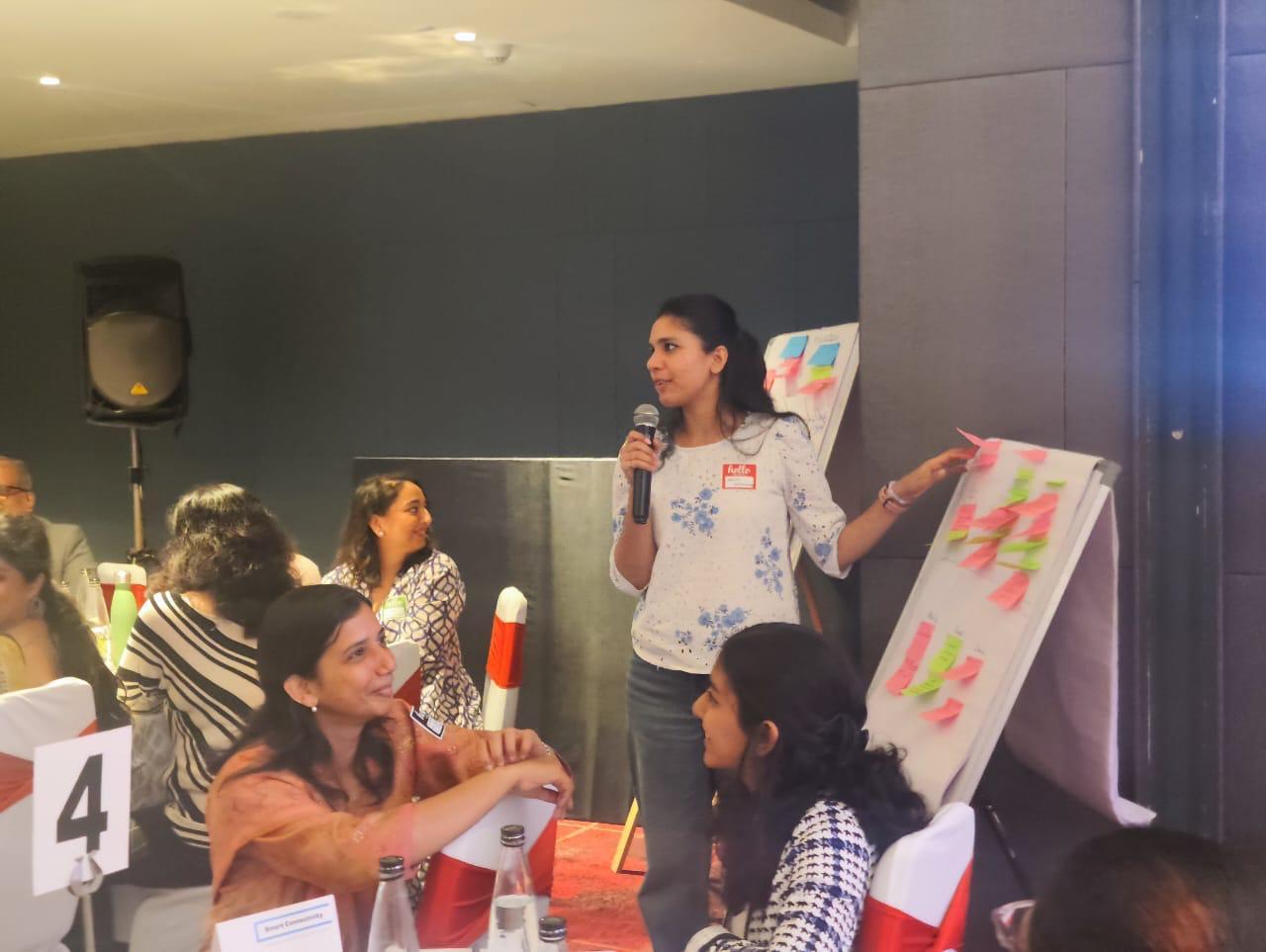 Presenting the problem statement at the Antibiotic Resistance Workshop.