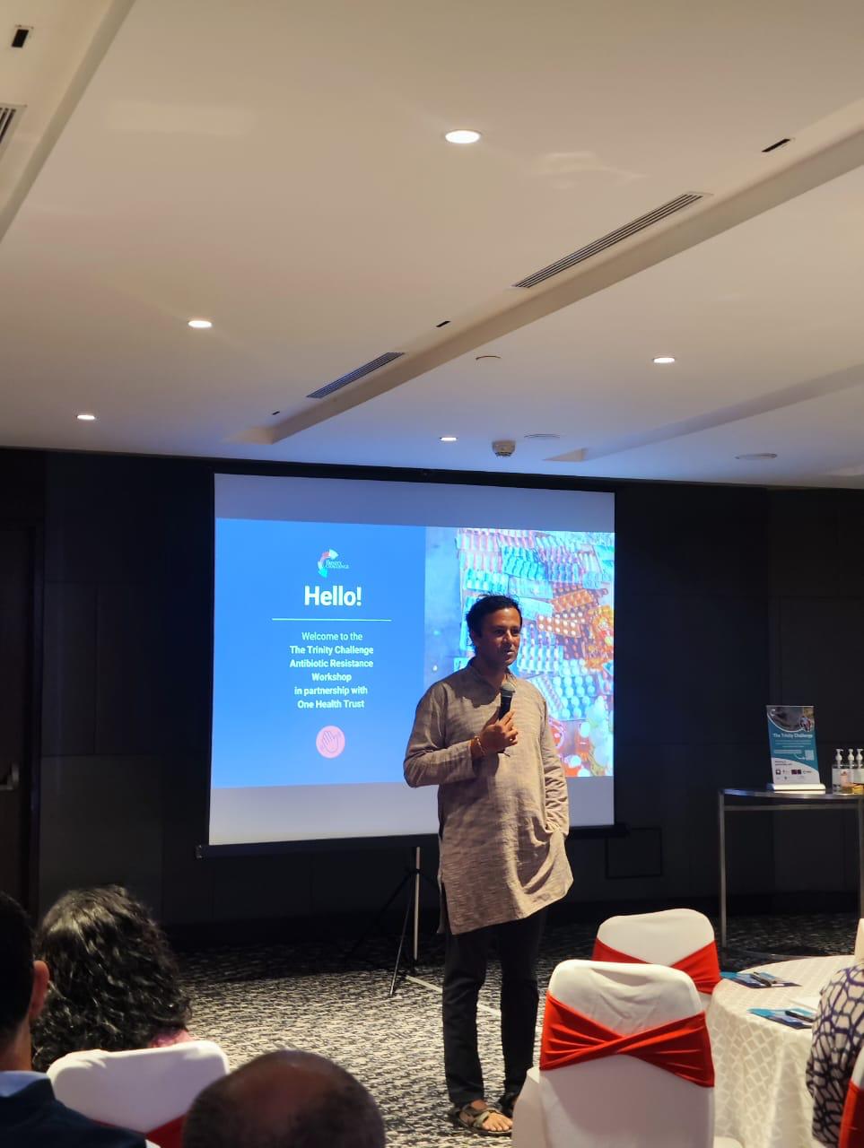 Keynote address by Dr. Ramanan Laxminarayan at the Antibiotic Resistance Workshop.