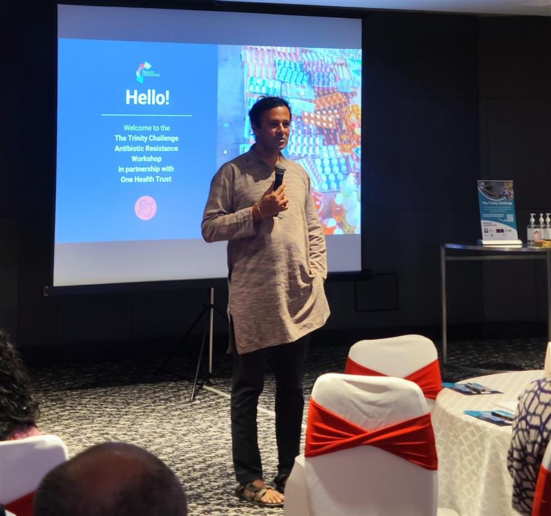 Dr. Ramanan Laxminarayan at the Trinity Challenge Bangalore 