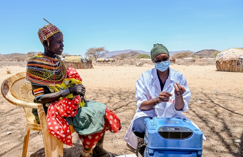 Vaccination in rural kenya