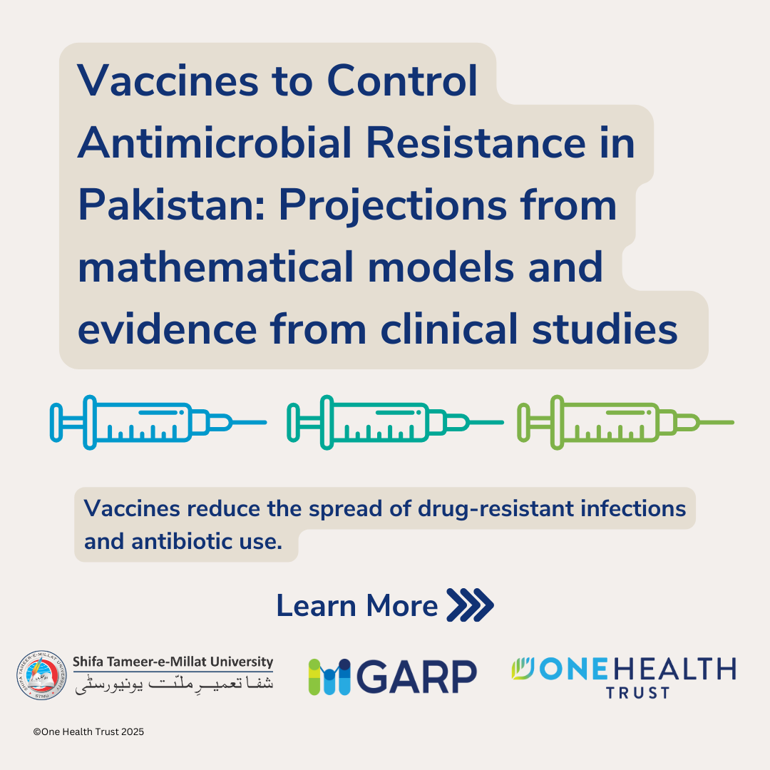 Vaccines to Control Antimicrobial Resistance in Pakistan: Projections from mathematical models and evidence from clinical studies