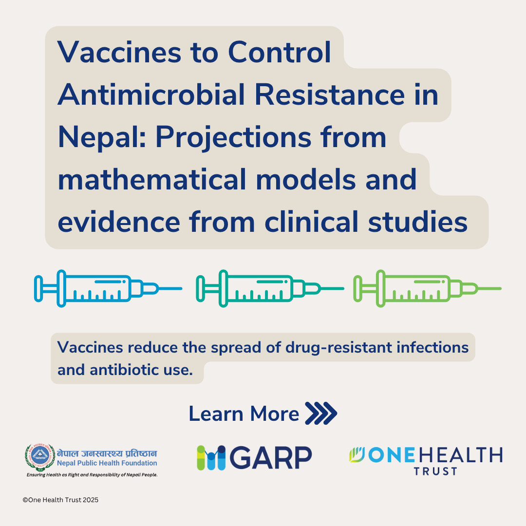 Vaccines to Control Antimicrobial Resistance in Nepal: Projections from mathematical models and evidence from clinical studies