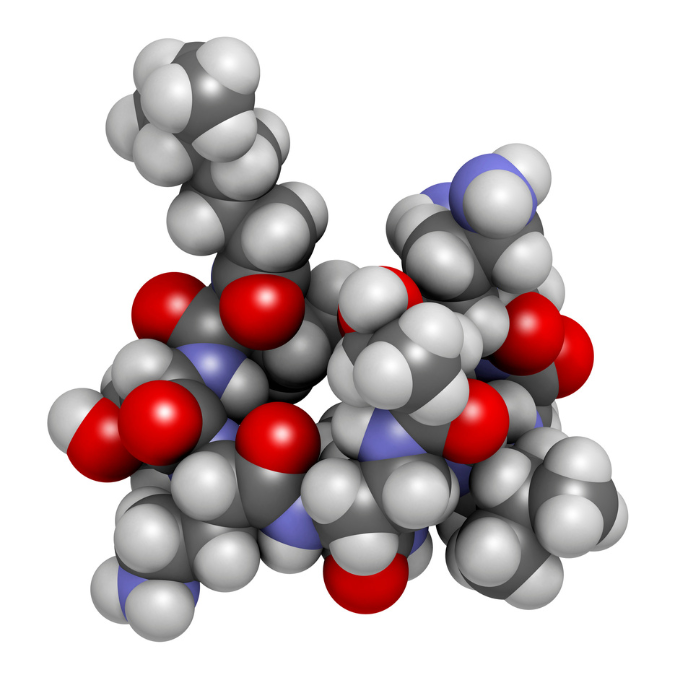 Colistin Antibiotic Drug Molecules